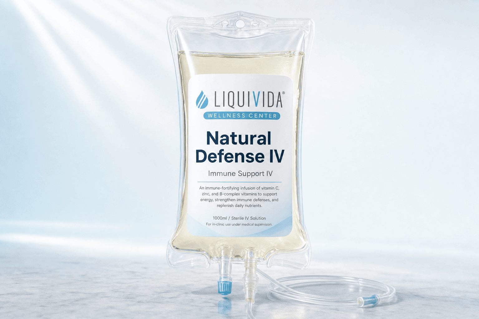 Natural Defense, IV infusion bag