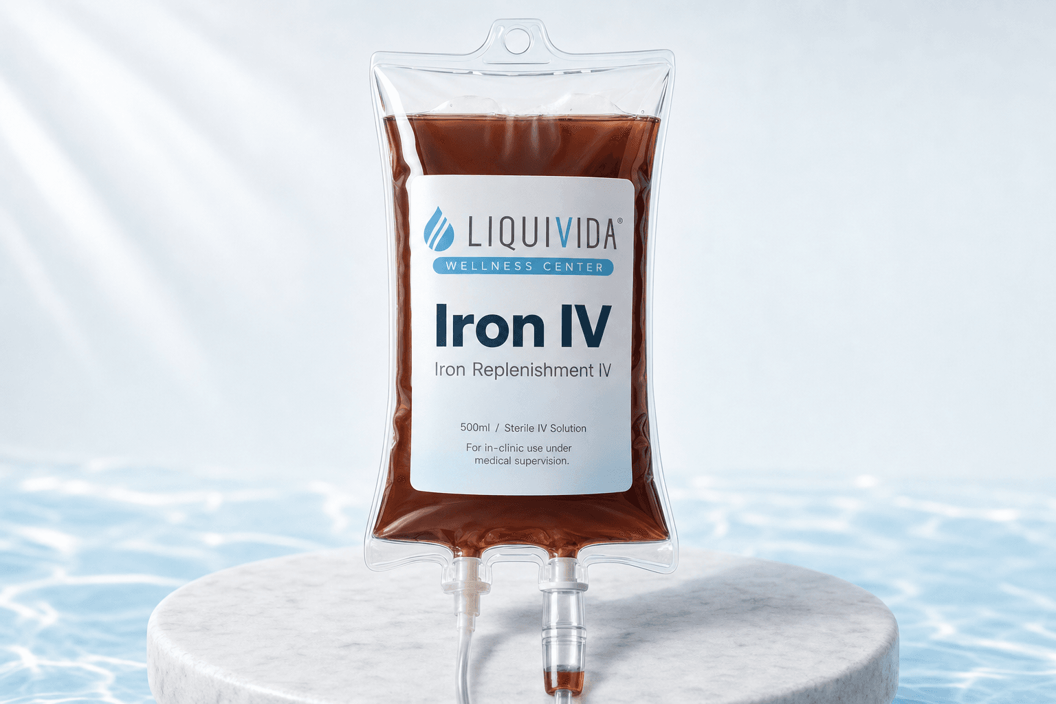 Iron, IV infusion bag