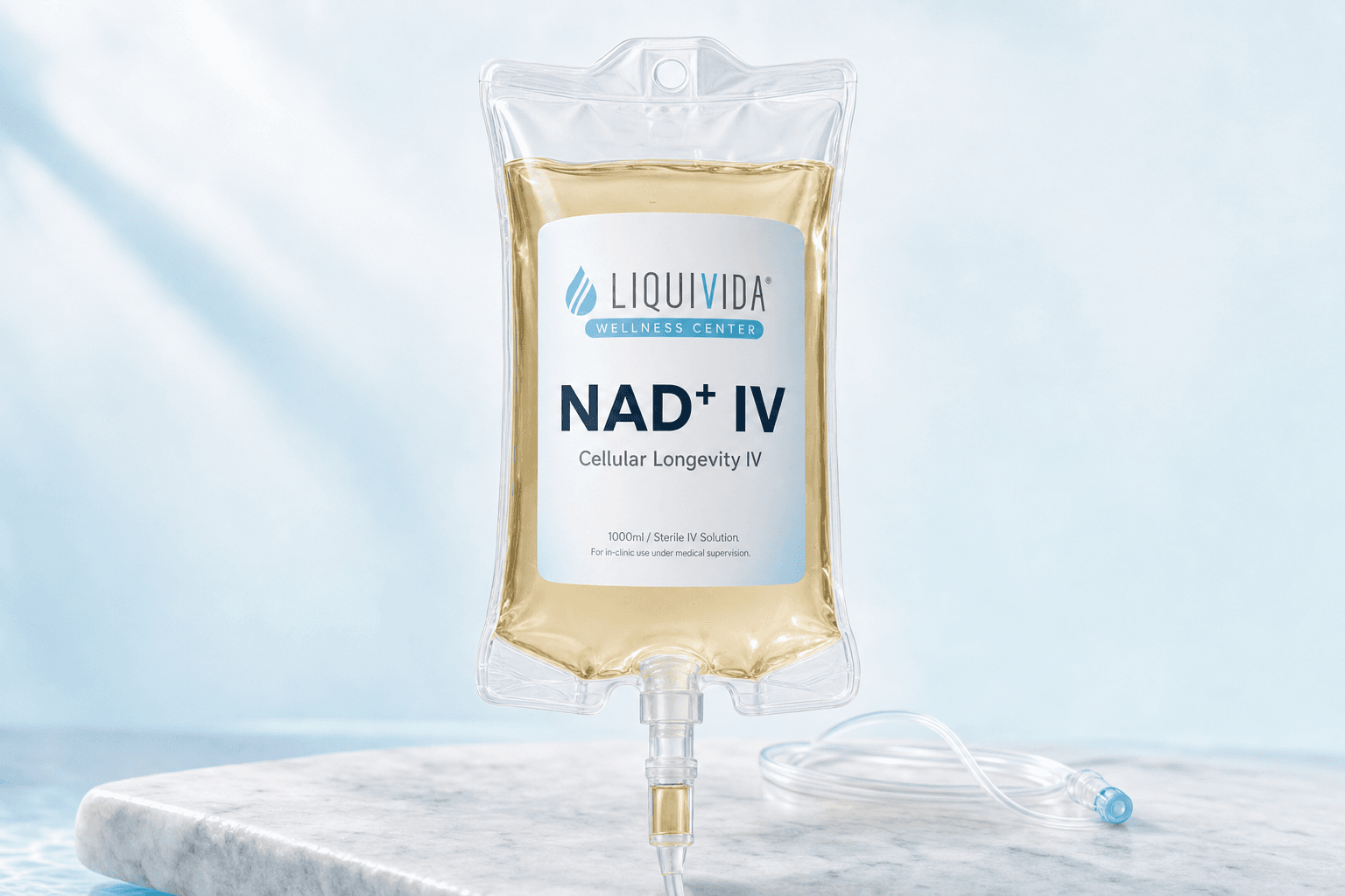NAD+, IV infusion bag
